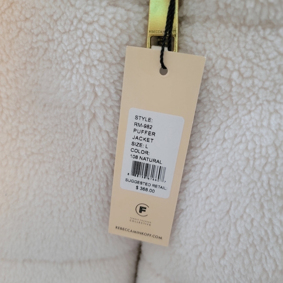 NWT Rebecca Minkoff Natural Puffer Jacket - Picture 3 of 3